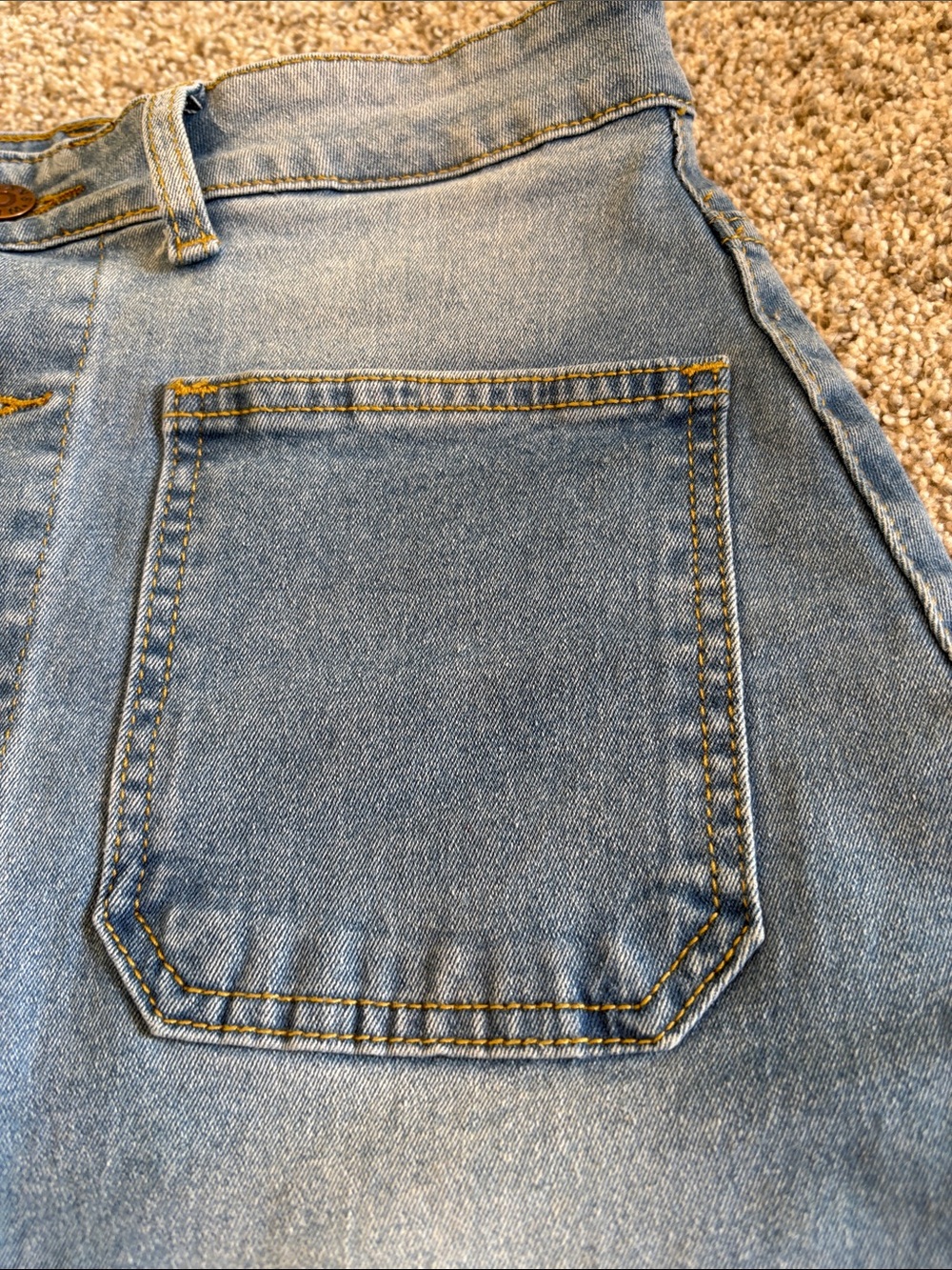 Classic Button-Front Blue Denim Maxi Skirt size small - Picture 4 of 7